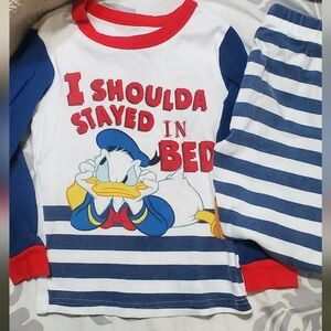 Disney Donald Duck Kids Pajama Set - Blue, White, and Red